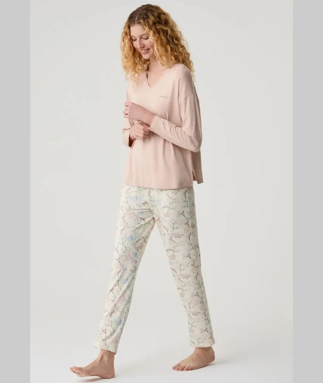 Catherine's 20308 Kadın V Yaka Pijama Takımı resmi