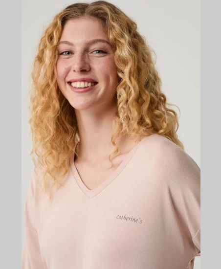 Catherine's 20308 Kadın V Yaka Pijama Takımı resmi