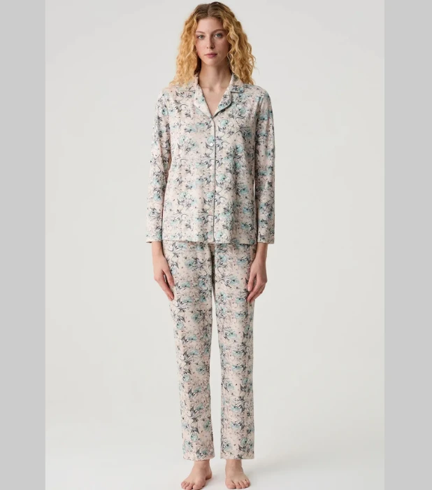 Catherine's 20320 Önden Düğmeli Pijama Takımı resmi