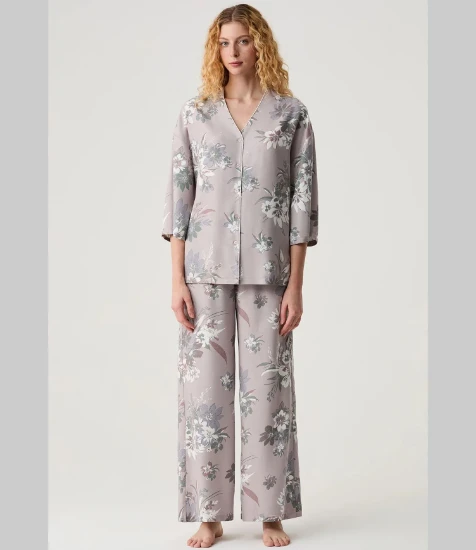 Image de Catherine's 20323 Ensemble de Pyjama Femme Fleuri