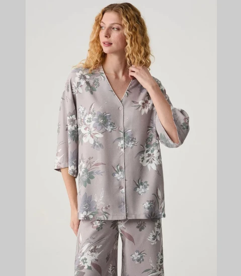 Image de Catherine's 20323 Ensemble de Pyjama Femme Fleuri