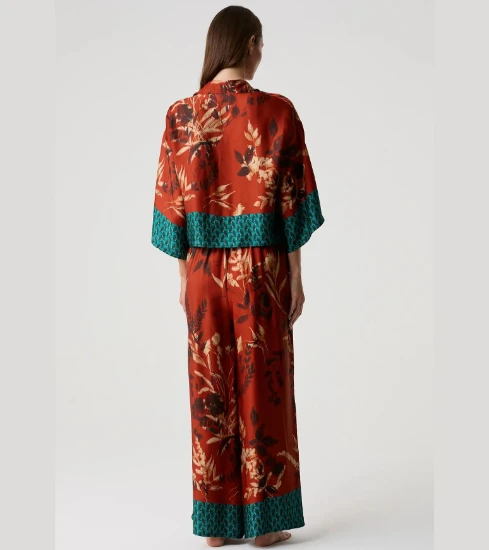 Penye Mood 10208 Kadın Oversize Gömlek Takım resmi