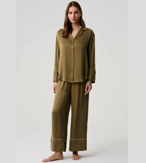 Penye Mood 10227 Düğmeli Pijama Takımı resmi
