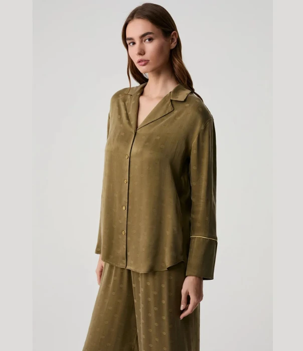 Penye Mood 10227 Düğmeli Pijama Takımı resmi