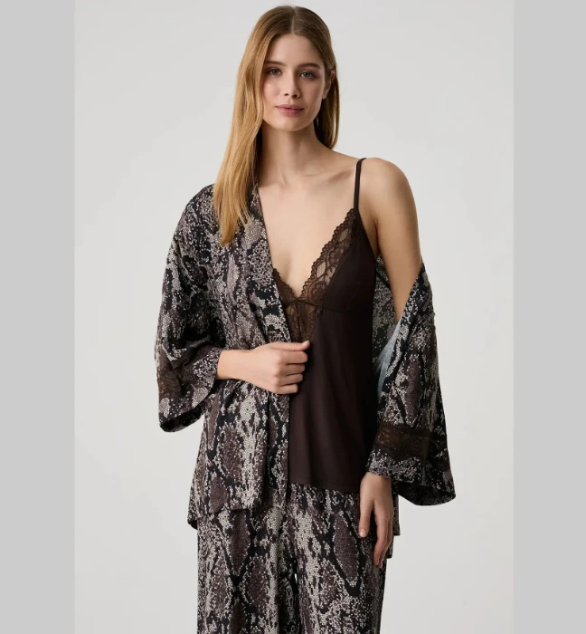 Penye Mood 10214 Kadın Üçlü Pijama Takımı resmi