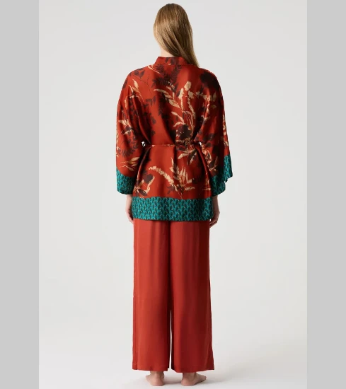 Penye Mood 10209 Viskon Üçlü Pijama Takımı resmi