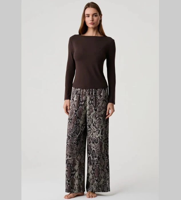 Penye Mood 10213 Kayık Yaka Pijama Takımı resmi
