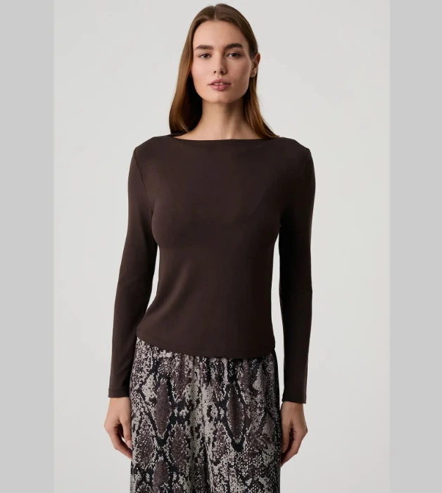 Penye Mood 10213 Kayık Yaka Pijama Takımı resmi