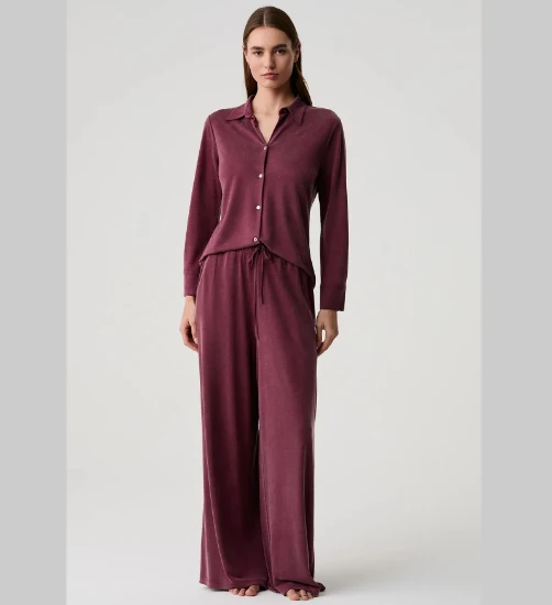 Image de Penye Mood 10235 Ensemble Chemise et Pantalon en Tencel