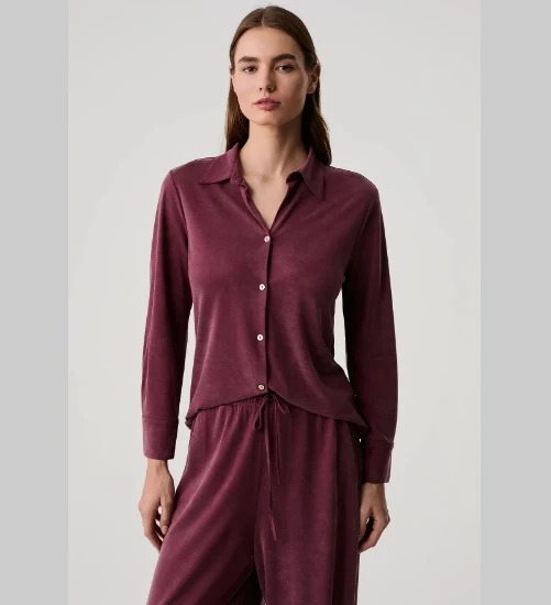 Image de Penye Mood 10235 Ensemble Chemise et Pantalon en Tencel