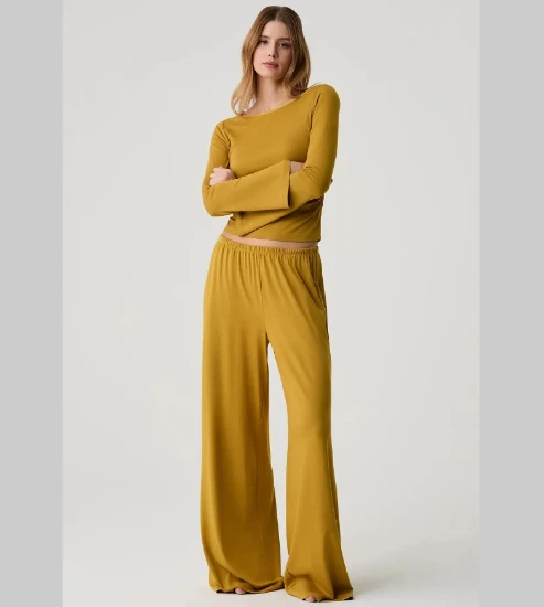 Penye Mood 10223 Bol Paça Pantolon Takım resmi