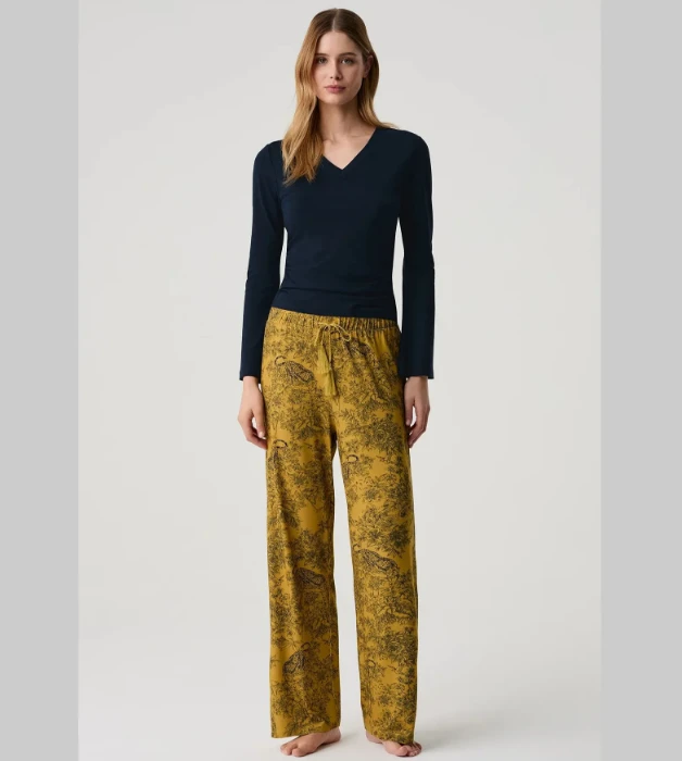 Penye Mood 10226 V Yaka Pijama Takımı resmi