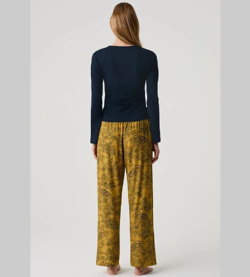 Penye Mood 10226 V Yaka Pijama Takımı resmi
