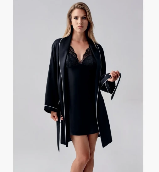 Picture of Perin 9650 6 Pcs Satin Robe Set