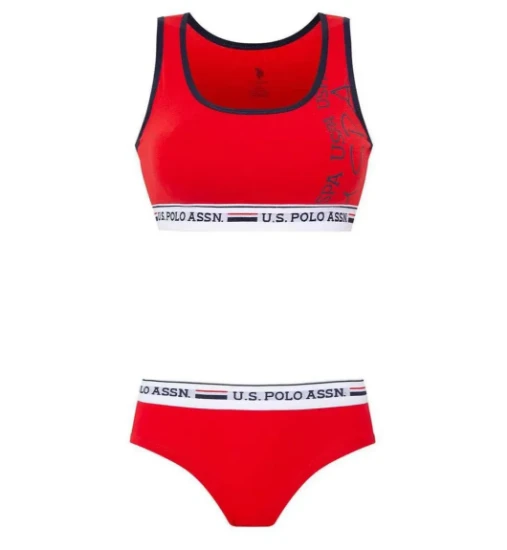 Picture of U.S. Polo 66255 Bustier and Brief Set
