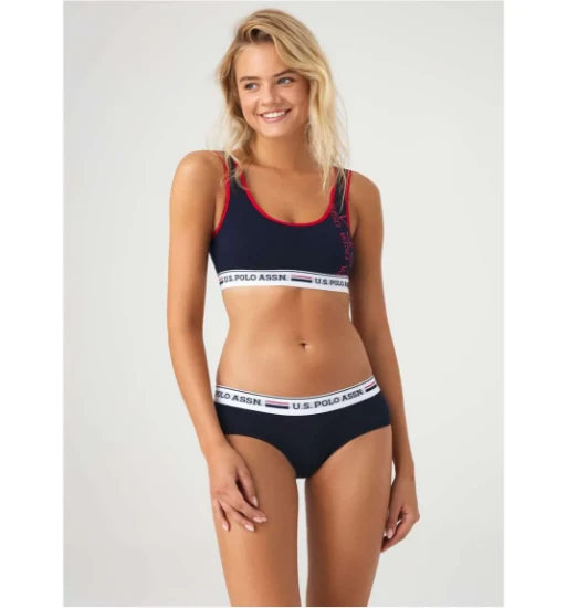 Picture of U.S. Polo 66255 Bustier and Brief Set