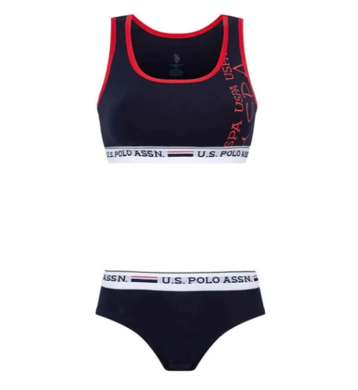Picture of U.S. Polo 66255 Bustier and Brief Set