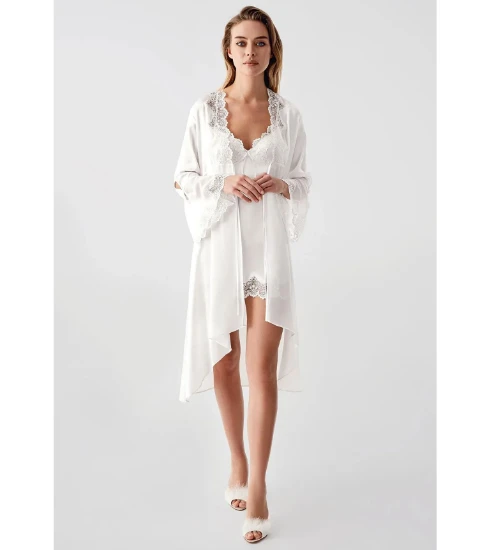 Picture of Perin 9850 6 Pcs Satin Robe Set