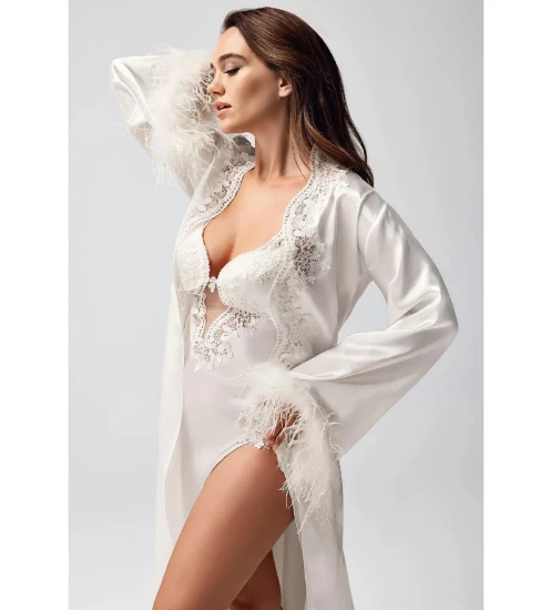 Picture of Perin 9950 6 Pcs Satin Robe Set