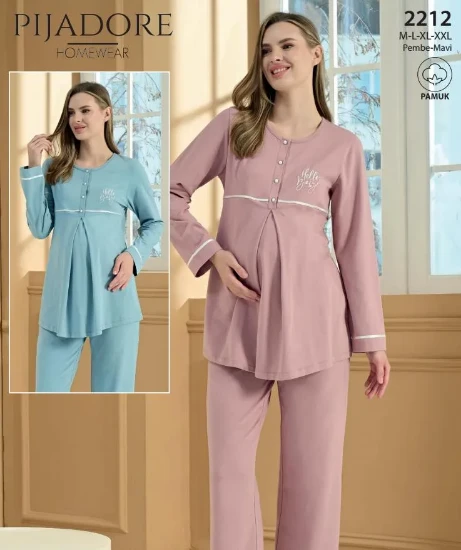 Pijadore 2212 Hamile Lohusa Pijama Takımı resmi