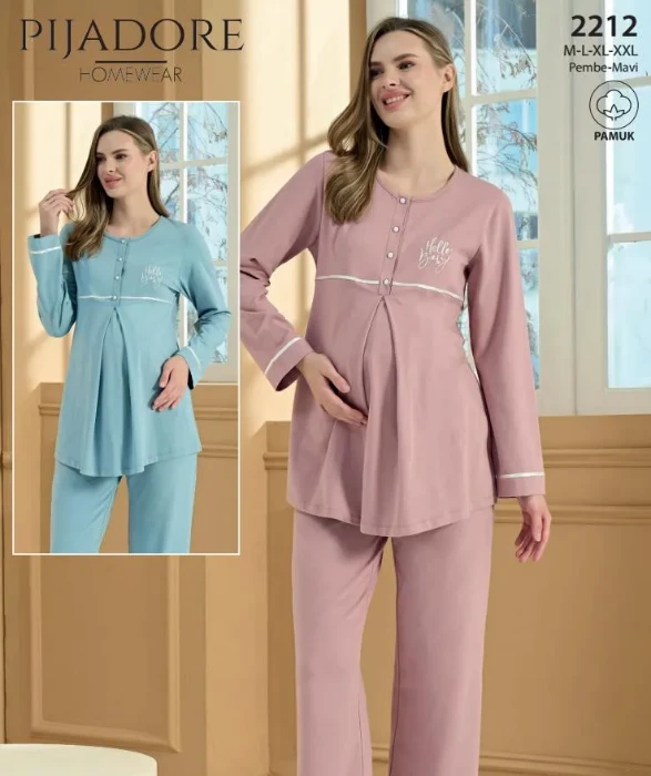 Pijadore 2212 Hamile Lohusa Pijama Takımı resmi