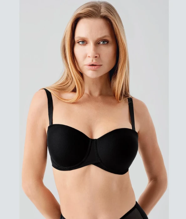 Newbra 7057 Balenli Desteksiz Straplez Sütyen resmi