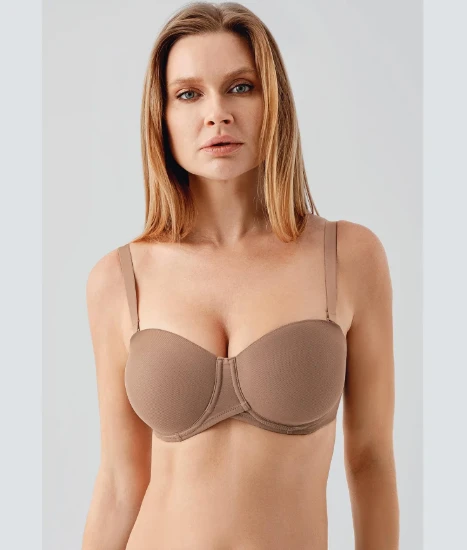 Newbra 7057 Balenli Desteksiz Straplez Sütyen resmi