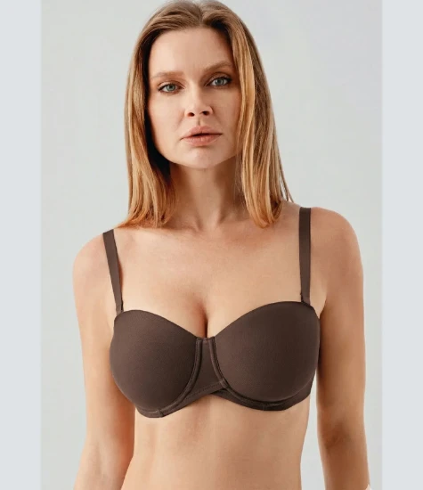 Newbra 7057 Balenli Desteksiz Straplez Sütyen resmi