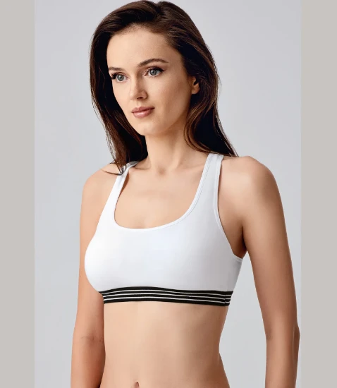 Newbra 8135  Desteksiz Pamuklu İlk Sütyen resmi