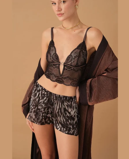 Pierre Cardin LX25243 Lucia Vegan İpek Saten Dörtlü Gelin Çeyiz Takımı resmi