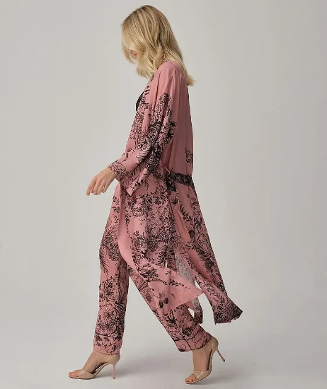 Pierre Cardin LX25244 Gloria Vegan İpek Saten Dörtlü Gelin Çeyiz Takımı resmi