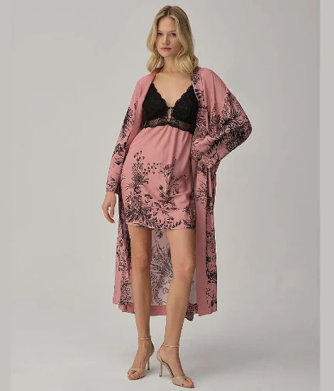 Pierre Cardin LX25244 Gloria Vegan İpek Saten Dörtlü Gelin Çeyiz Takımı resmi