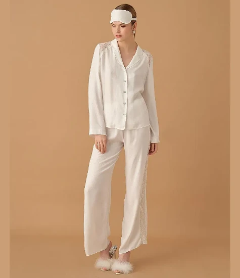 Pierre Cardin LX25272 Janet İpek Saten Yedili Gelin Çeyiz Takımı resmi