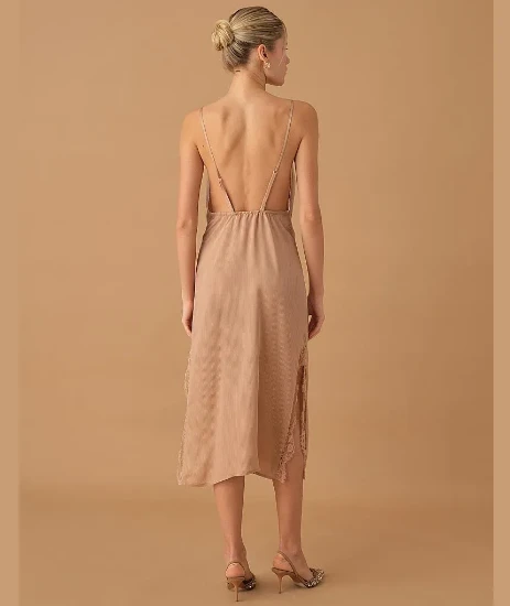 Pierre Cardin LX25271 Serena İpek Saten Yedili Gelin Çeyiz Takımı - Ten resmi