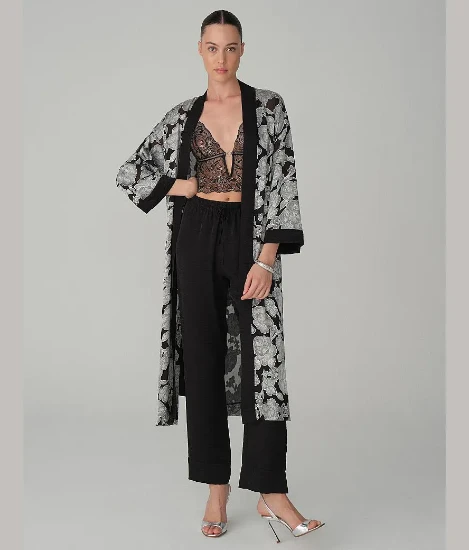 Pierre Cardin LX26164 Linda Vegan İpek Saten Beşli Gelin Çeyiz Takımı resmi