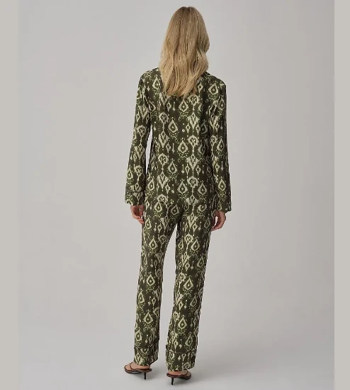 Pierre Cardin LX25224 Biyeli Baskılı Kadın Gömlek Pijama Takımı resmi
