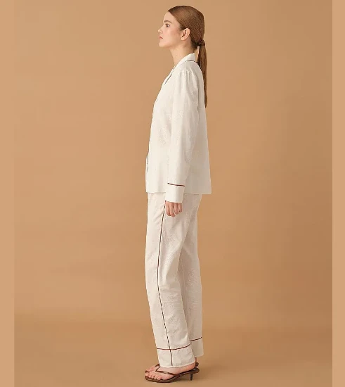 Pierre Cardin LX25235 Braletli Biyeli Baskılı Kadın Pijama Takımı resmi