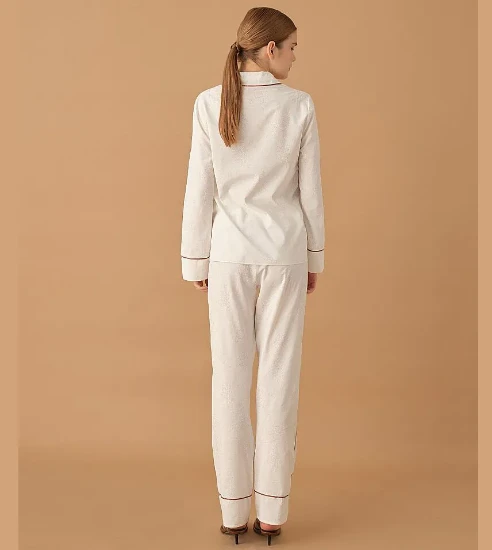 Pierre Cardin LX25235 Braletli Biyeli Baskılı Kadın Pijama Takımı resmi