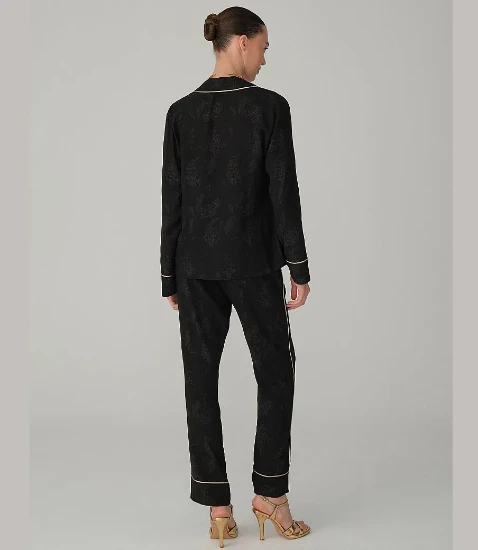Pierre Cardin LX25235 Braletli Biyeli Baskılı Kadın Pijama Takımı resmi