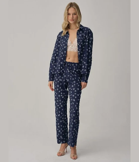 Pierre Cardin LX25234 Vegan İpek Braletli Kadın Pijama Takımı resmi