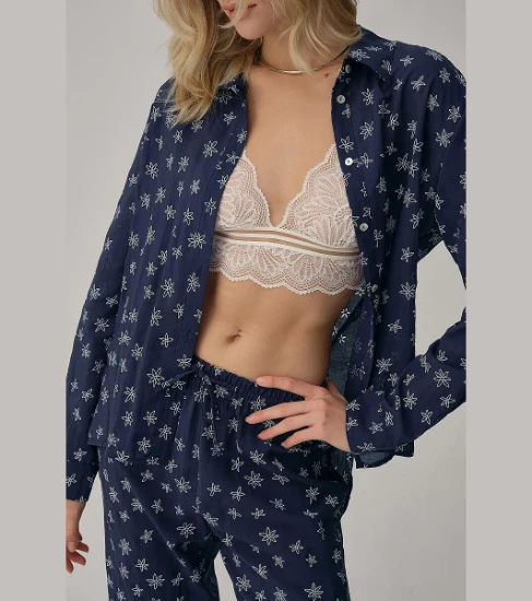 Pierre Cardin LX25234 Vegan İpek Braletli Kadın Pijama Takımı resmi