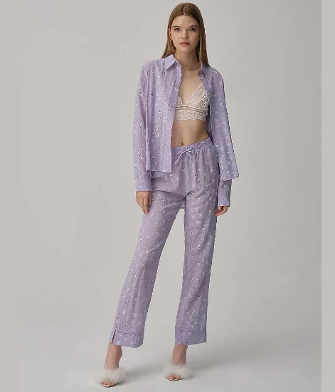 Pierre Cardin LX25234 Vegan İpek Braletli Kadın Pijama Takımı resmi
