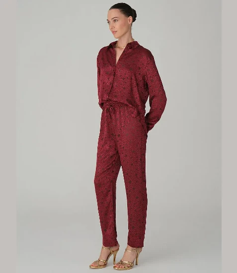 Pierre Cardin LX26123 Vegan İpek Saten Kadın Pijama Takımı resmi