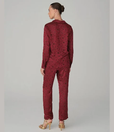 Pierre Cardin LX26123 Vegan İpek Saten Kadın Pijama Takımı resmi
