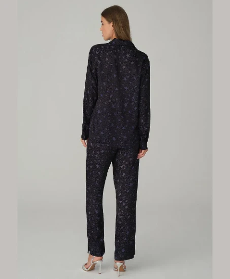 Pierre Cardin LX26123 Vegan İpek Saten Kadın Pijama Takımı resmi