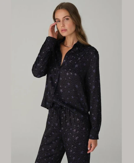 Pierre Cardin LX26123 Vegan İpek Saten Kadın Pijama Takımı resmi