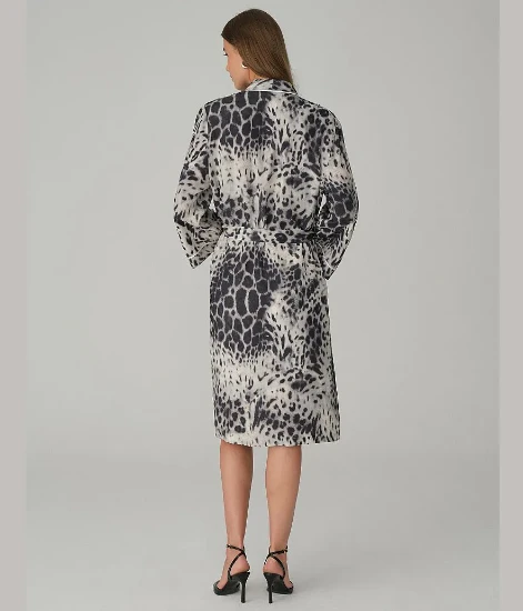 Pierre Cardin LX26121 Vegan İpek Saten Kadın Gecelik Sabahlık Takımı resmi