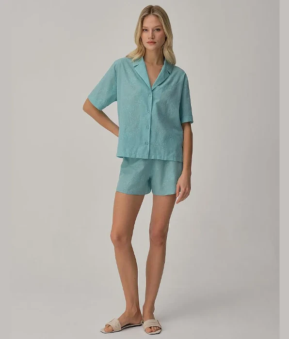 Pierre Cardin LX25225 Pamuklu Kadın Gömlek Pijama Takımı resmi