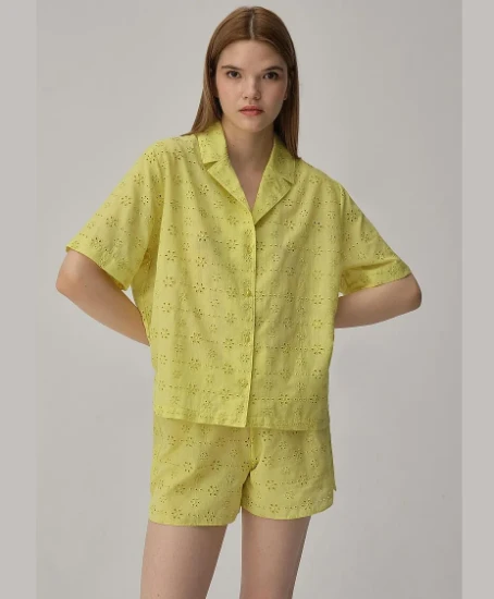 Pierre Cardin LX25225 Pamuklu Kadın Gömlek Pijama Takımı resmi