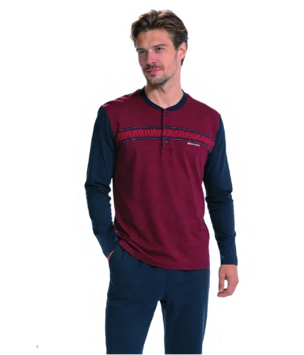 Pierre Cardin 6141 Erkek Jakarlı Pijama Takım resmi
